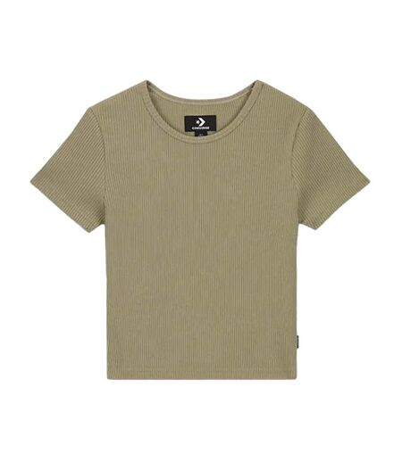 T-shirt kaki femme converse the  rib crop