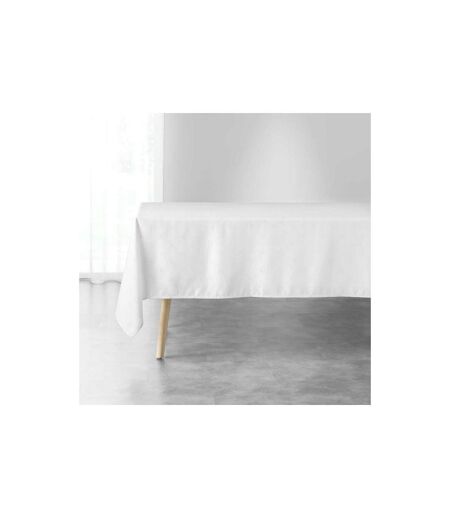 Nappe Imprimée Jacquard Étoiles 140x300cm Blanc
