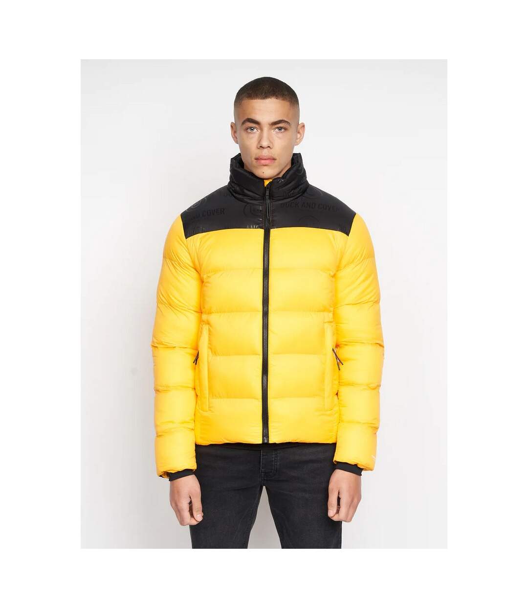 Duck and Cover Mens Synflax Puffer Jacket (Yellow)