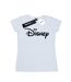 Disney T-shirt en coton avec logo de la tête de Mickey Mouse pour femmes/femmes (Blanc) - UTBI32991-1
