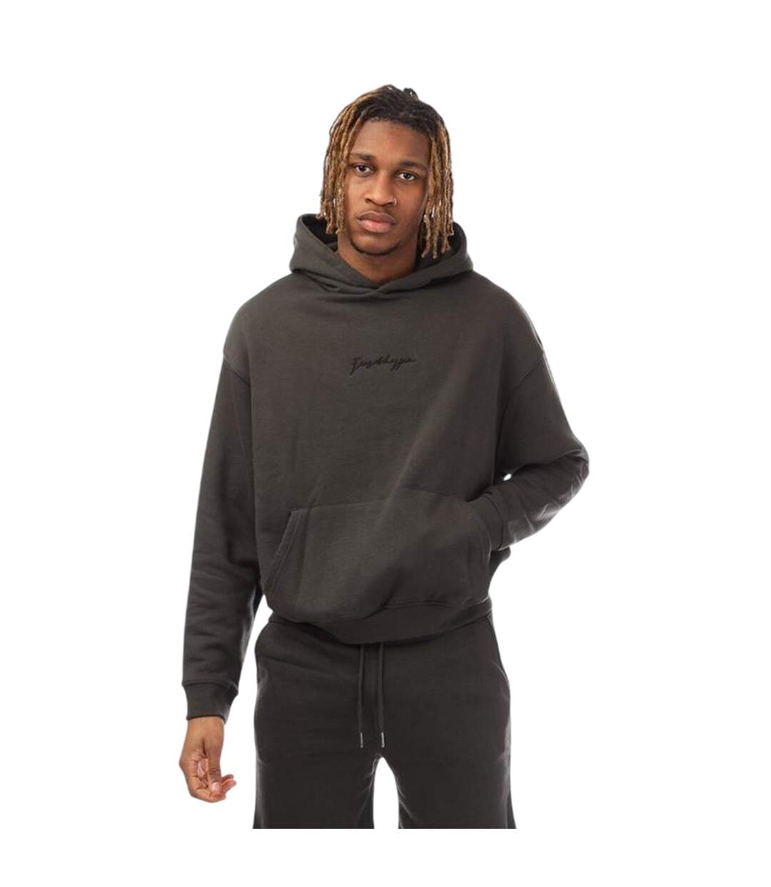 Sweat À Capuche Homme Noir Just Hype-2