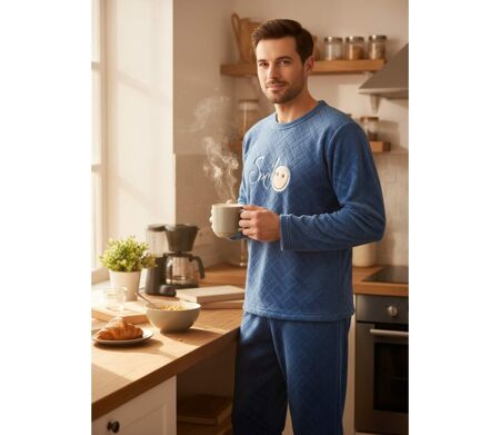 Pyjama Homme Hiver Polaire Doux SMILE