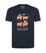 Mens scottish weather forecast graphic t-shirt navy Mountain Warehouse-1