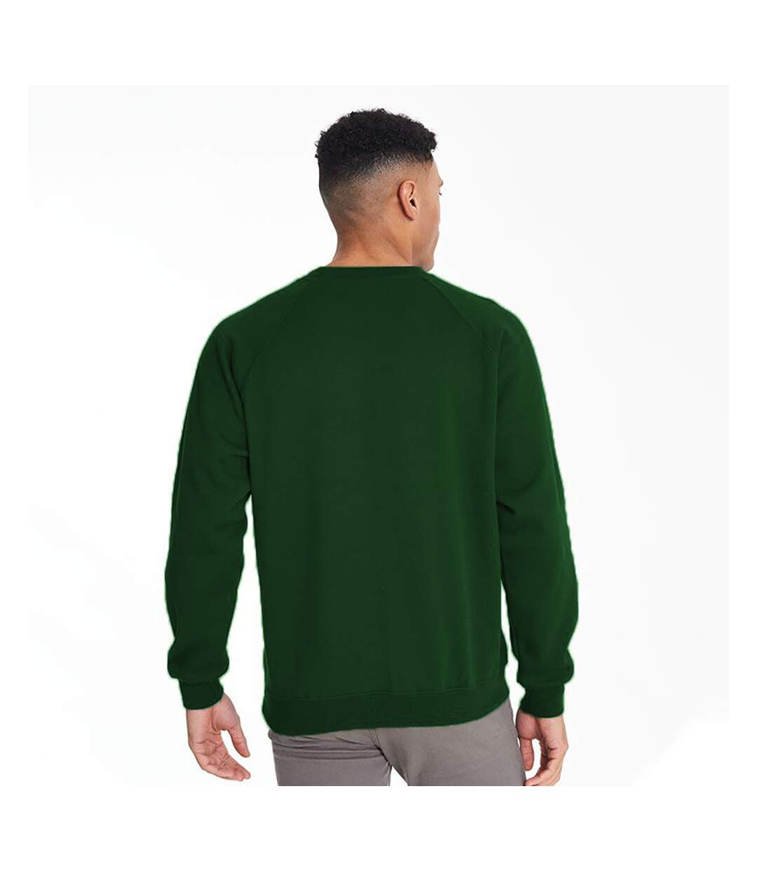 Sweatshirt homme vert bouteille Maddins-2