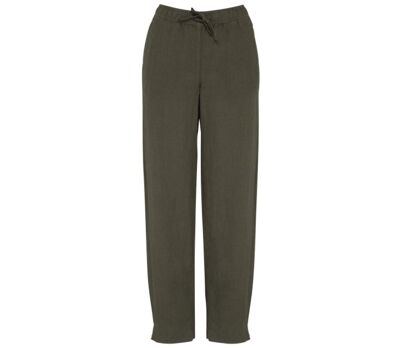 Pantalon en lin - Femme - PATS733 - vert kaki