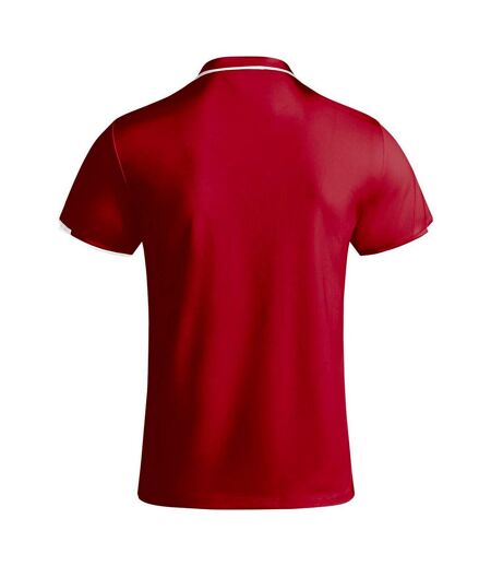 Polo tamil homme rouge / blanc Roly