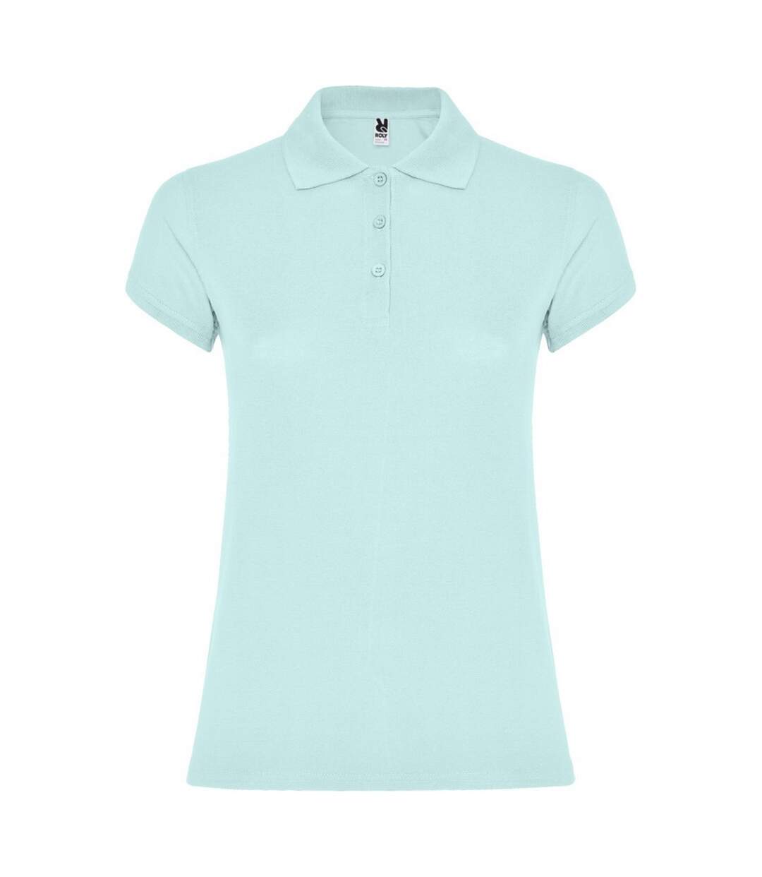 Womens/ladies star polo shirt mint Roly