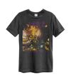 Amplified Mens Sign o´ the Times Prince T-Shirt (Charcoal/Yellow/Purple)