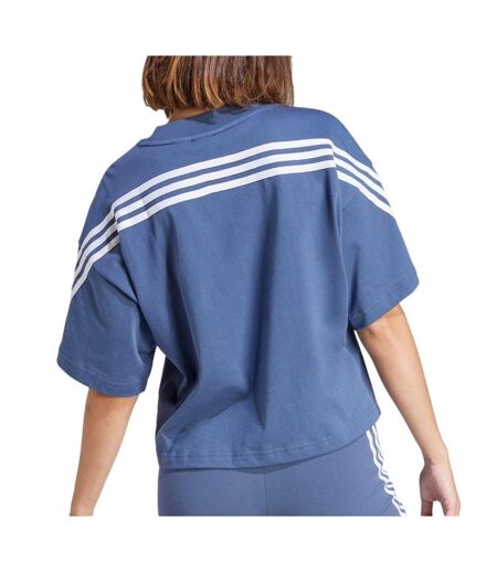 T-shirt bleu femme adidas w fi 3s tee