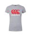 Womens/ladies Logo T-shirt Classic Marl Canterbury-2