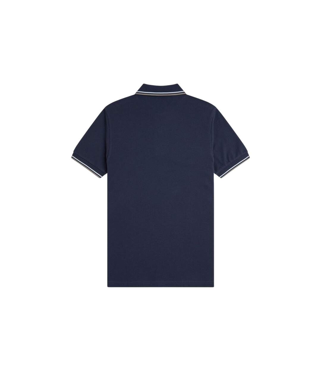 Polo Motif/style Double Pointe Homme Bleu Ardoise Fred Perry-3