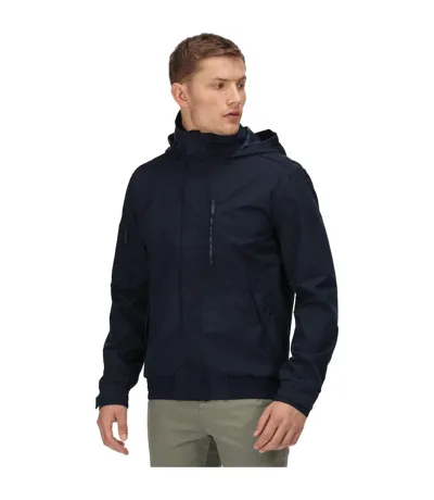 Regatta Mens Feelding Linear Waterproof Bomber Jacket (Navy) - UTRG7702