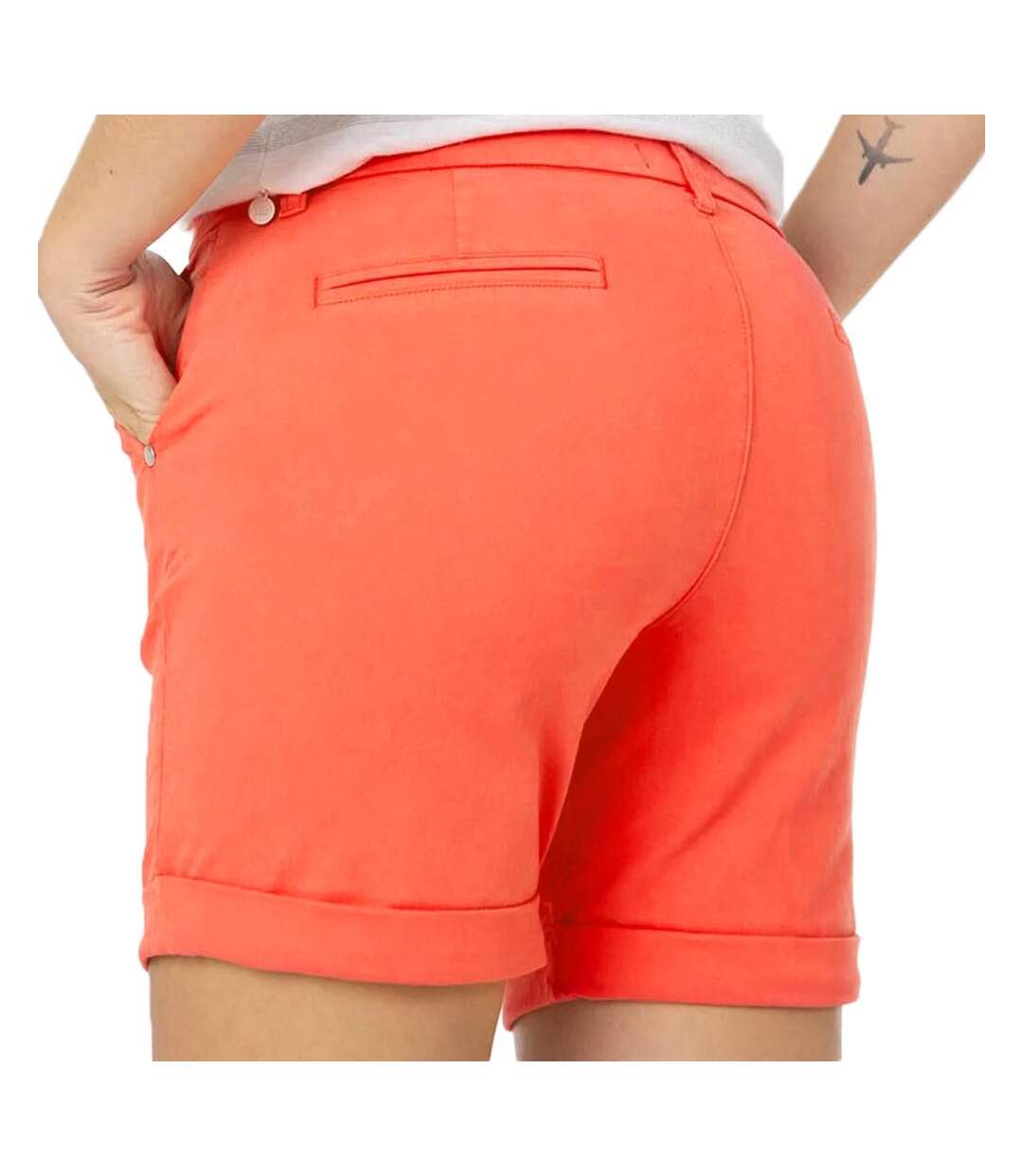 Bermuda Orange Femme TBS Leonibur - 36-2