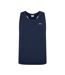 Mens Cotton Sleeveless Vest Top Navy Slazenger-1