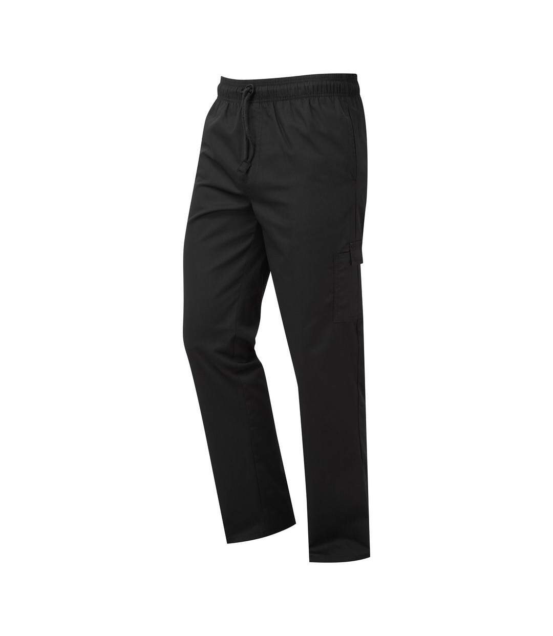 Pantalon De Cuisinier Essential Adulte Noir Premier-1