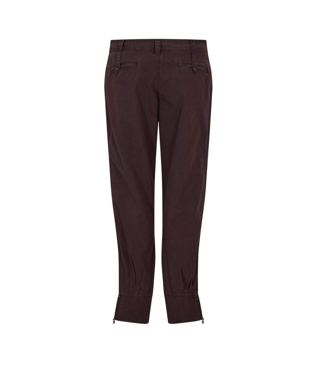 Womens/ladies Straight Leg Trousers Brown Puma-2