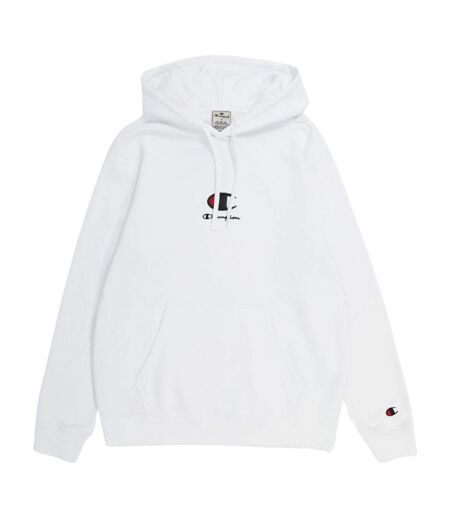 Sweat À Capuche Motif/style Logo Sur Poitrine Homme Blanc Champion