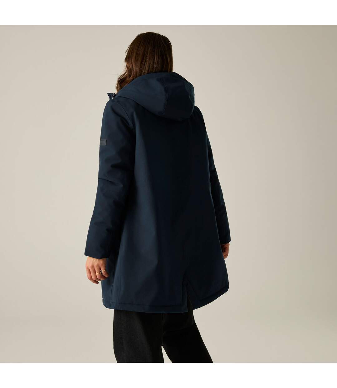 Veste Motif/style Imperméable Femme Bleu Marine Noir Regatta-4
