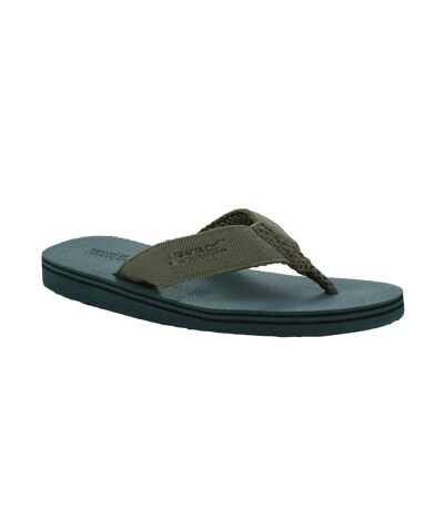 Mens rico flip flops sea pine/ivy moss Regatta