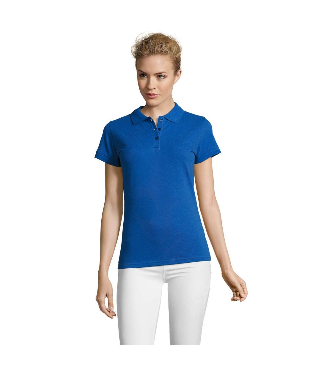 Polo manches courtes perfect femme bleu roi SOLS