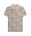 Polo Motif/style Cachemire Homme Beige Gris Lambretta-2