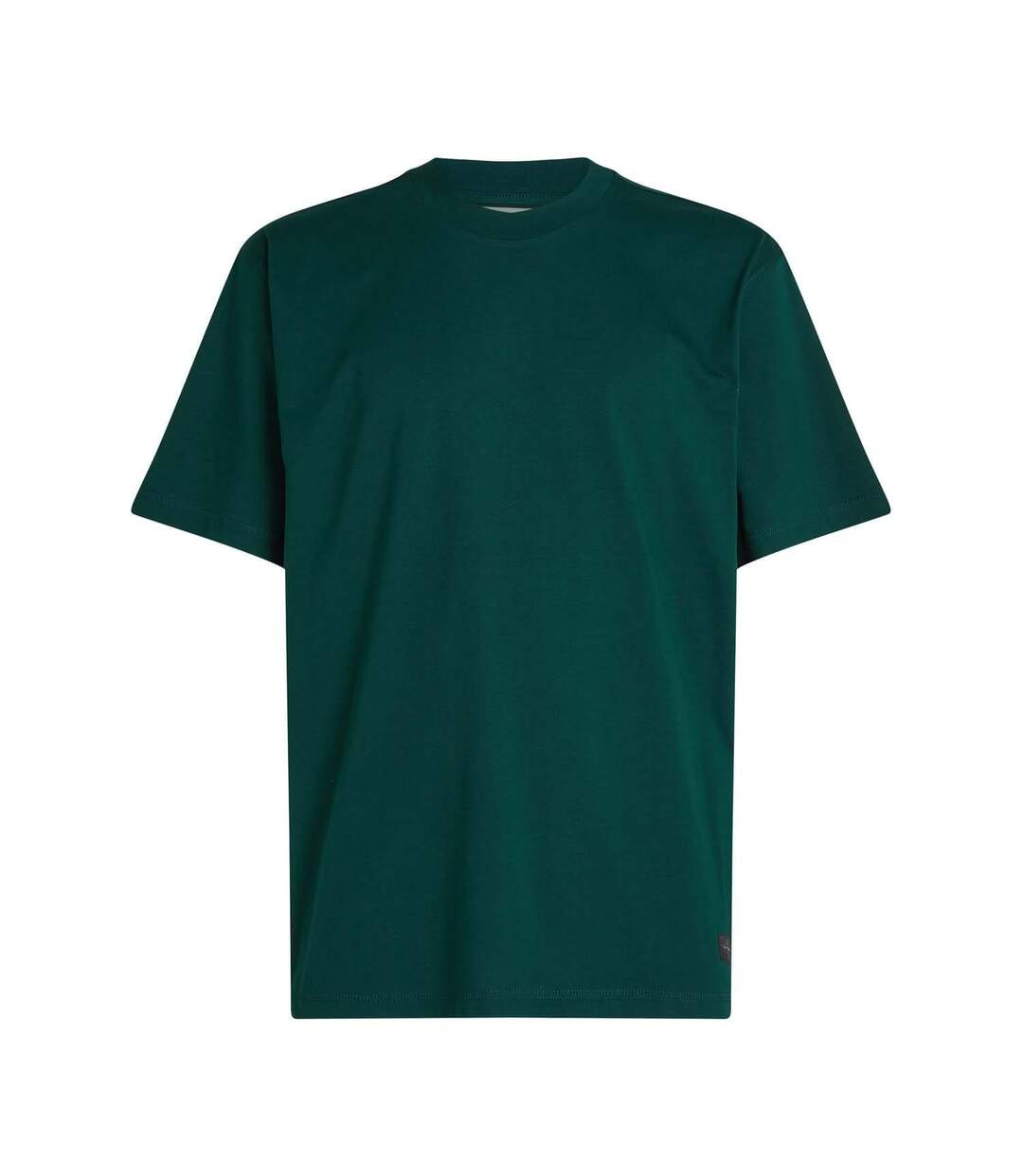 Mens Woven Label Relaxed Fit T-shirt Green Calvin Klein-1