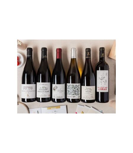 Coffret Pépites de vignerons : 6 vins et livret de dégustation - SMARTBOX - Coffret Cadeau Gastronomie