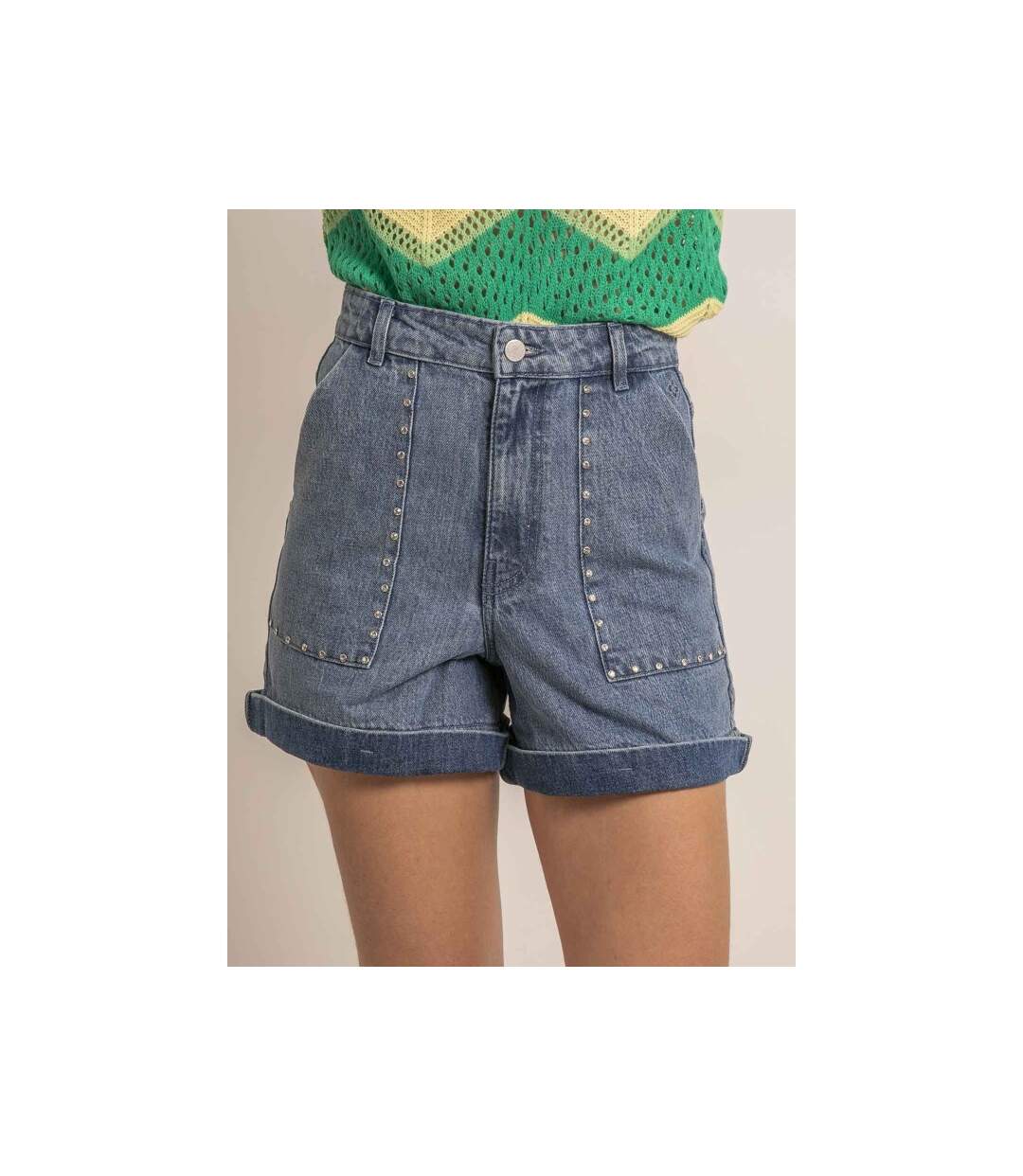 Short denim clous XIMOLI - Dona X Lisa-3