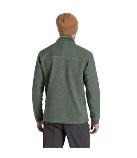 Mens torney ii marl half zip fleece top laurel green Craghoppers