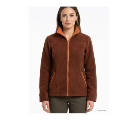 Veste Zippée Femme RIGA2M Marron/Orange - Chaleur & Énergie (Mayflower)