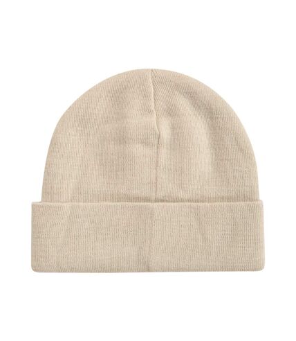 Womens/ladies harley recycled beanie light beige Animal