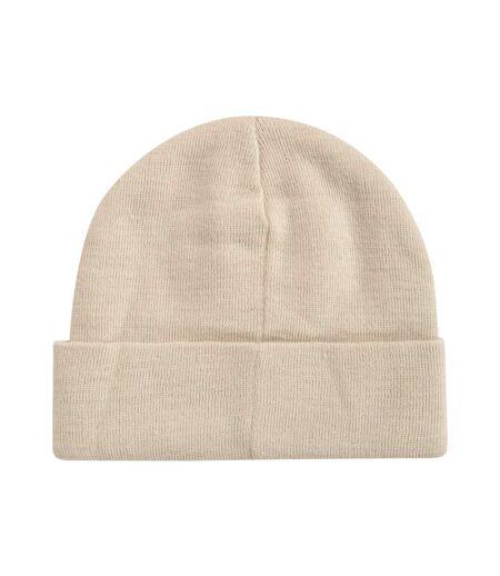 Womens/ladies harley recycled beanie light beige Animal