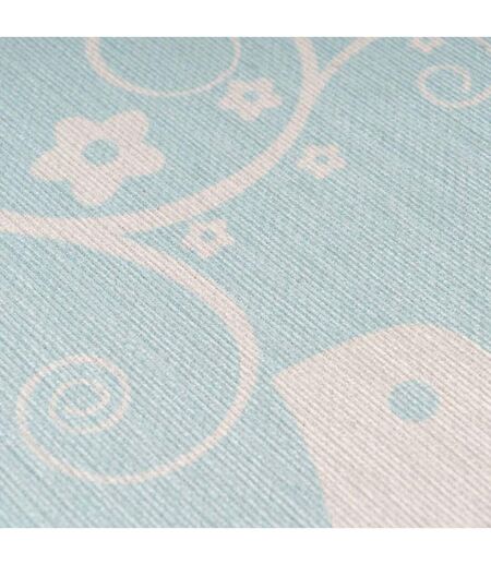 Tapis Rond Enfant Imprimé Bambini VII 160cm Menthe