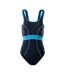 Maillot De Bain 1 Pièce Malica Femme Noir Bleu Martes-1