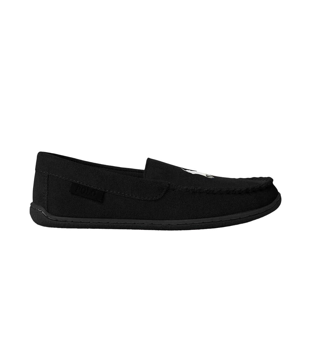 Mens Suede Moccasin Slippers Suede Ralph Lauren-1