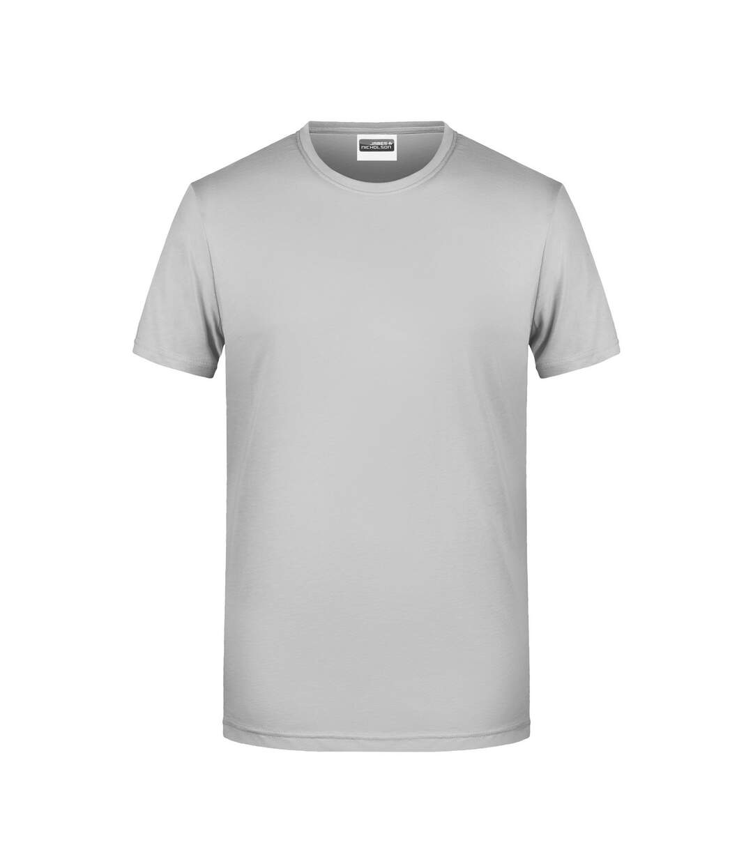 T-shirt Basic Homme Gris Clair James And Nicholson-1