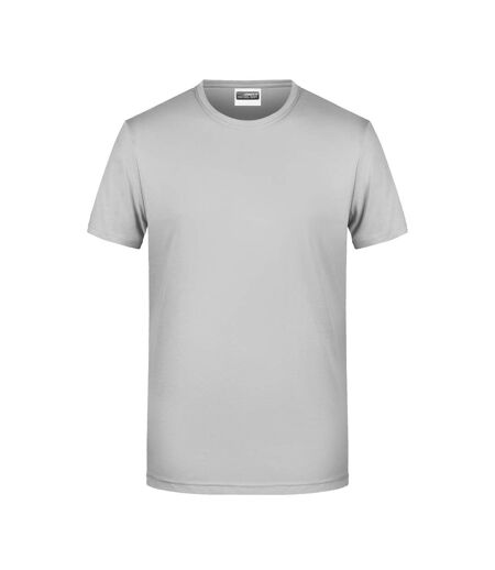 T-shirt Basic Homme Gris Clair James And Nicholson