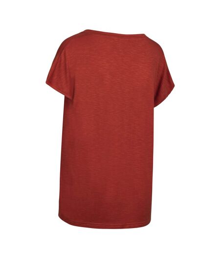 Womens/ladies kabra relaxed fit t-shirt burnt sienna Trespass