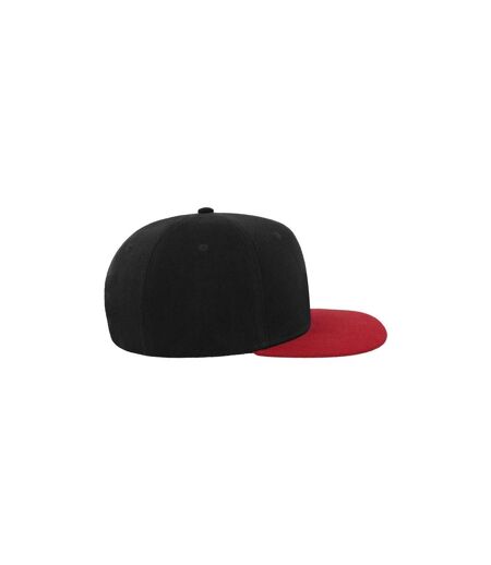 Casquette avec visière plate mixte noir / rouge Atlantis