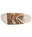 Isotoner Chaussons Mules ouvertes femme ultra-confortables patch talon, en cuir-2
