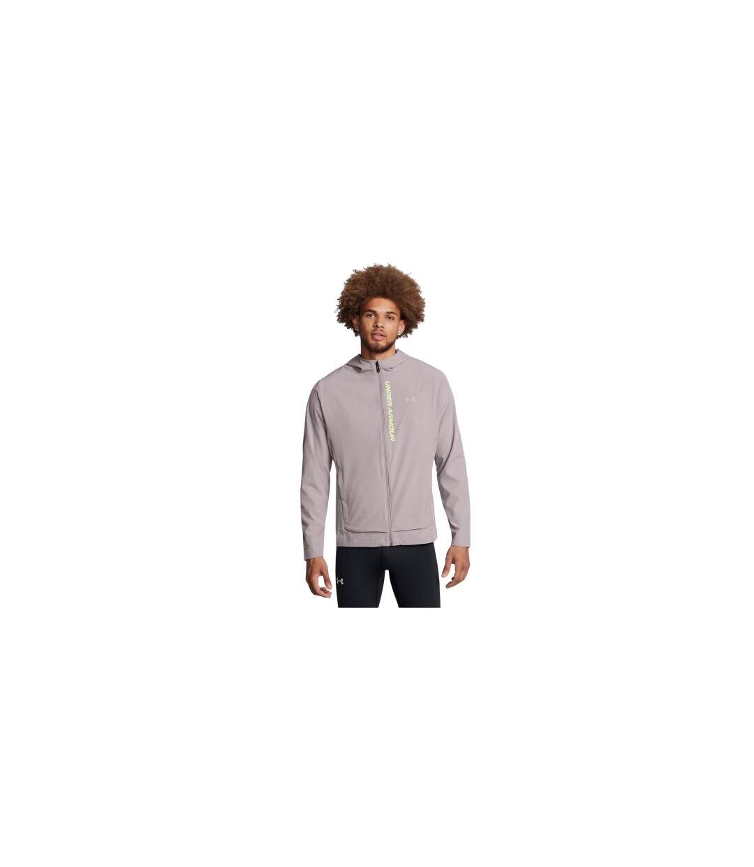 Veste À Capuche Outrun Homme Blanc Cassé Under Armour-1