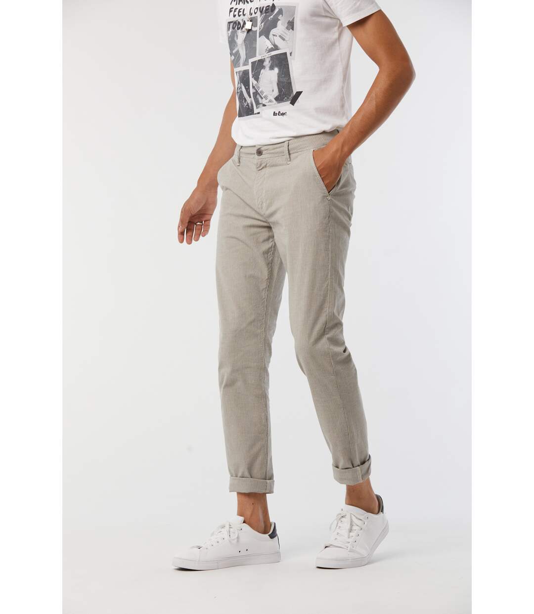 Pantalon coton slim NEILS