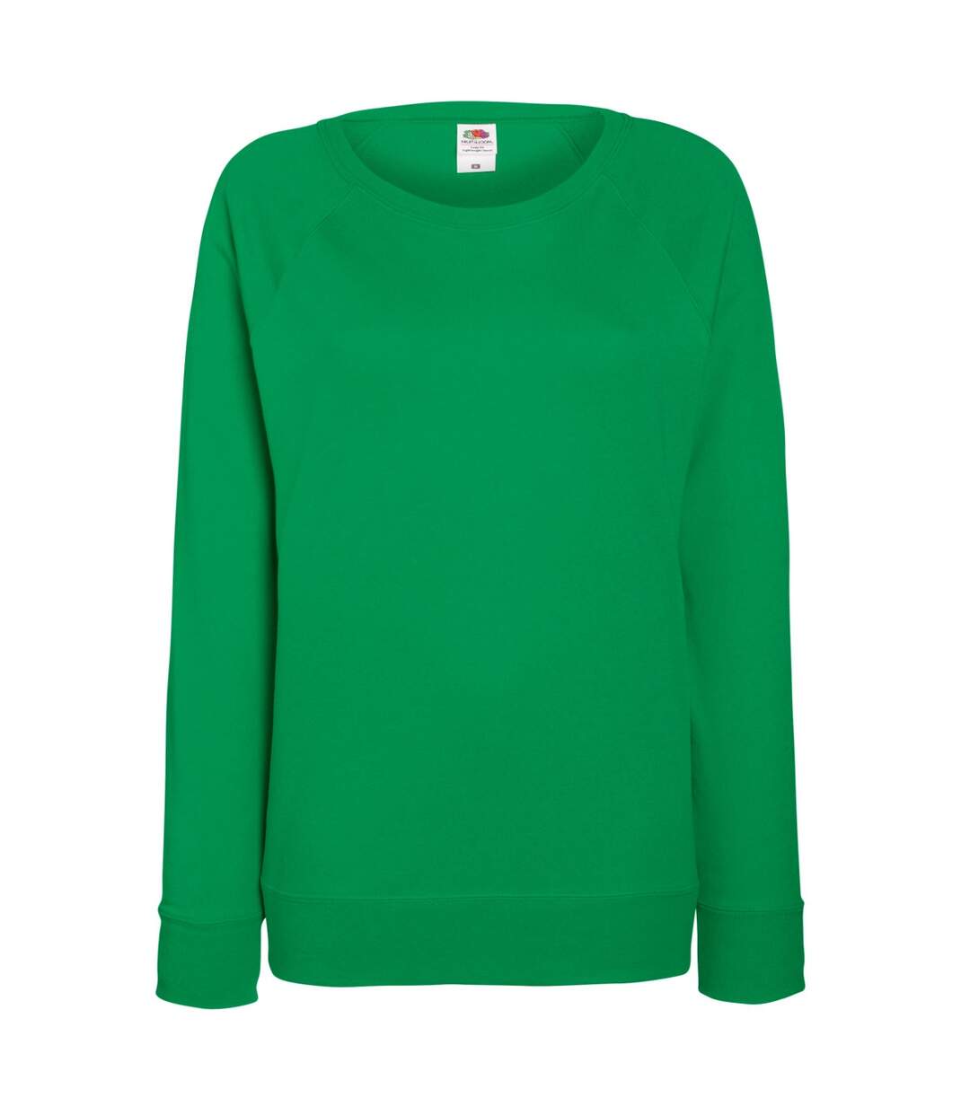 Sweatshirt à manches raglan femme vert tendre Fruit of the Loom-1