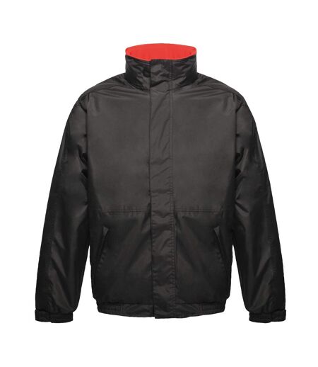 Regatta Mens Dover Waterproof Windproof Jacket (Black/Red) - UTRW1185