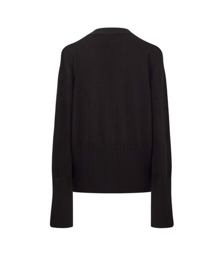Cardigan Off Basic Femme Noir Off-White