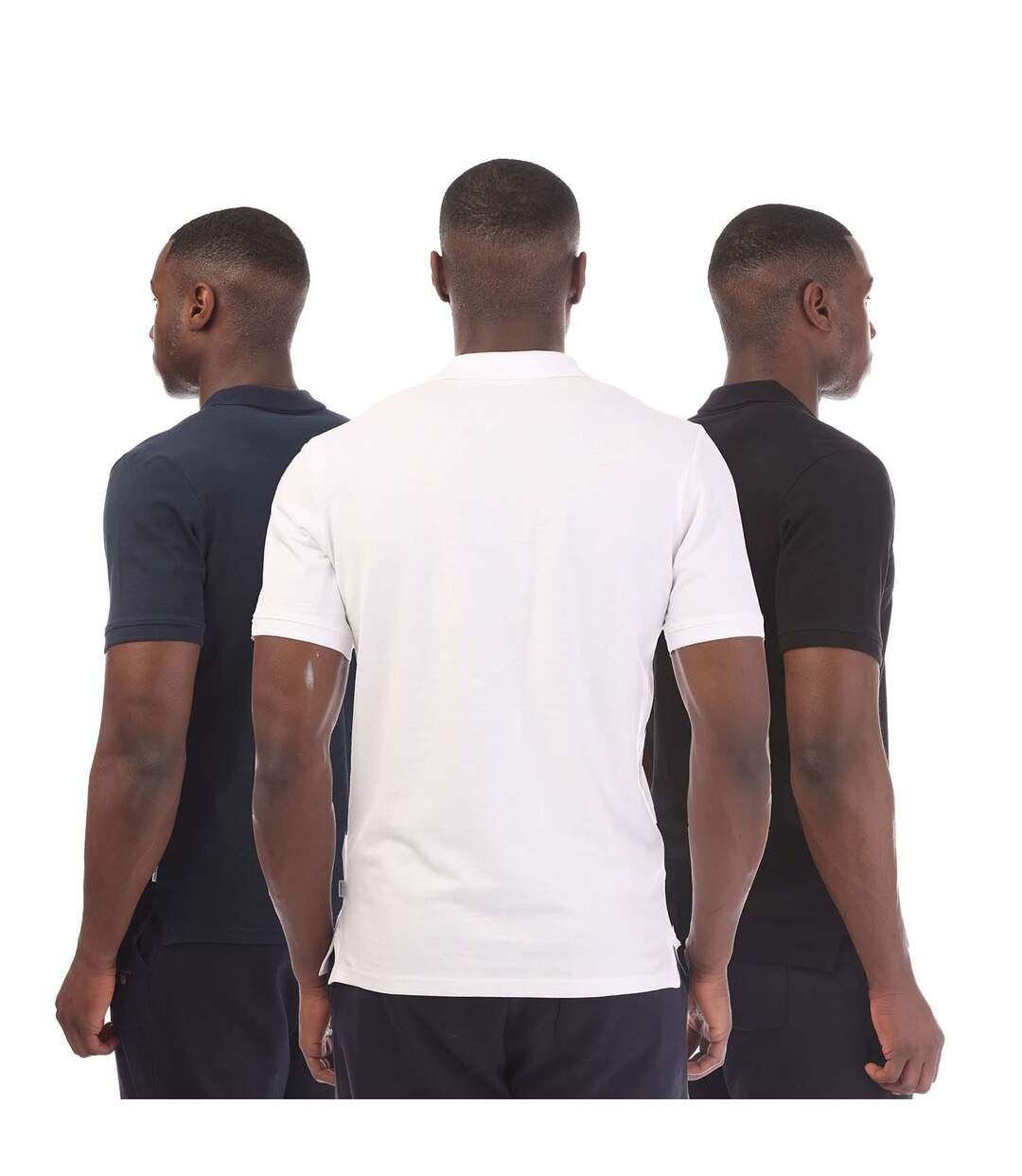 Polos Basic Homme Blanc Noir Bleu Marine Jack And Jones-2