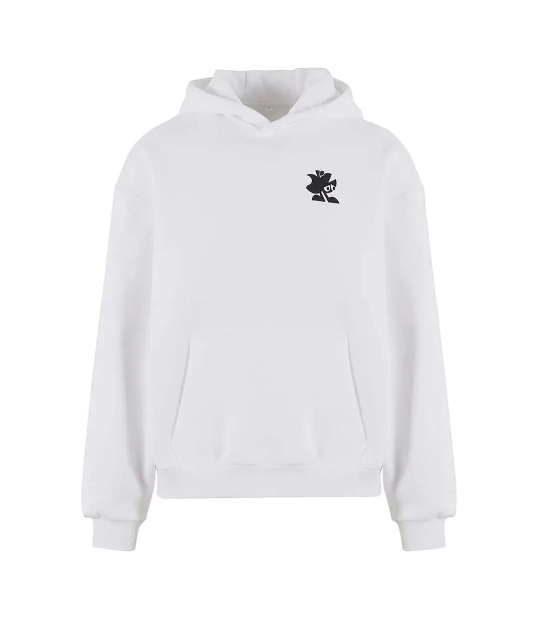 Mens Artists Gallery Fluffy Hoodie Blanc Mister Tee-2