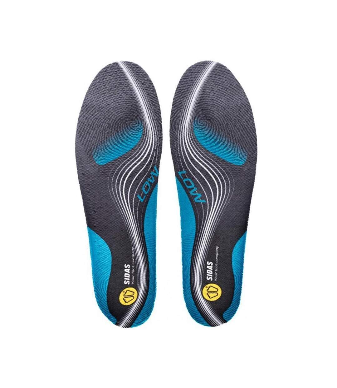 Semelle noir/bleu mixte sidas 3feet activ-1