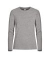 Clique Womens/Ladies Melange Long-Sleeved T-Shirt (Gray)