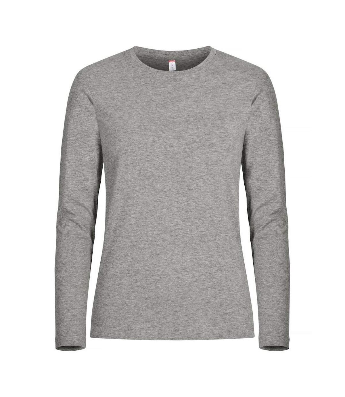 Clique Womens/Ladies Melange Long-Sleeved T-Shirt (Gray)